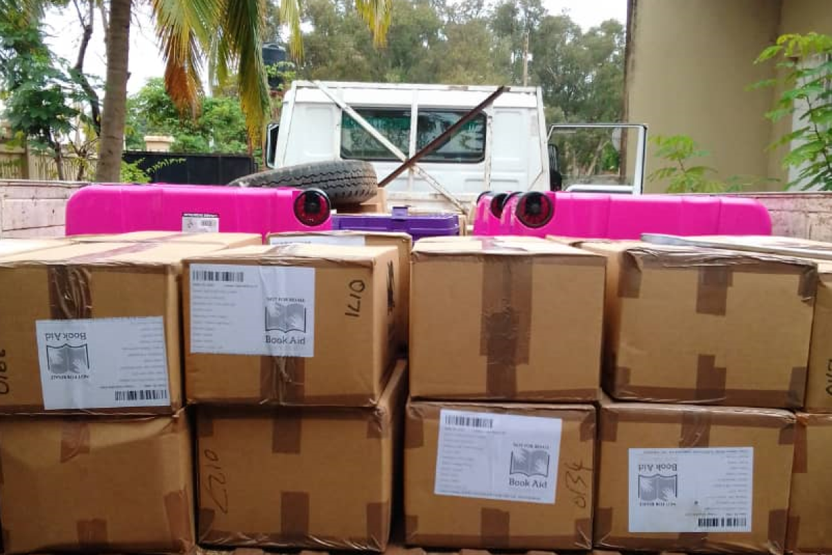 Bookaid international donate 8,000 books to intouch gambia blog post